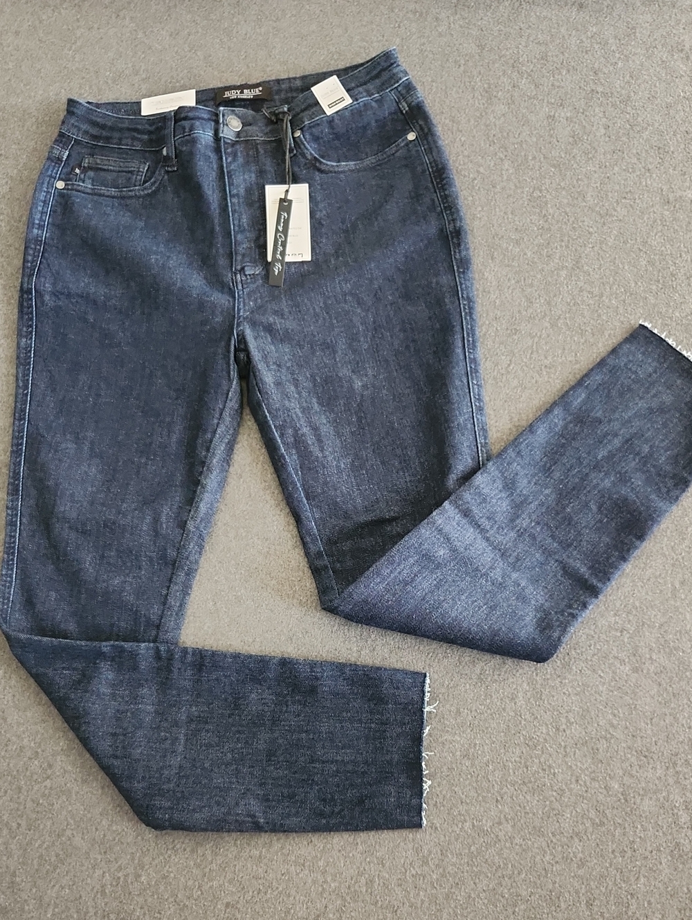 Judy Blue High Rise Tummy Control Dark Blue Women's Skinny Jeans Size 13/31 NEW